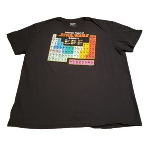Star Wars Fifth Sun T-Shirt Short Sleeve Black | Men's 2XL / XXL Periodic Table